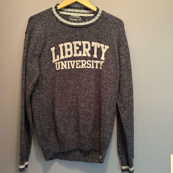 Bruzer Other - Liberty University Men's Navy Crew Neck Pullover Sweater Size L